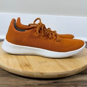 Allbirds Orange Women's Size 7 Tree Runner Sneaker Lace Up Outdoors Casual Nice